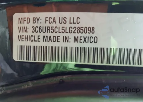 2020 Ram 2500 Tradesman 4X4 6'4 Box из США, поврежденный, VIN 3C6UR5CL5LG285098
